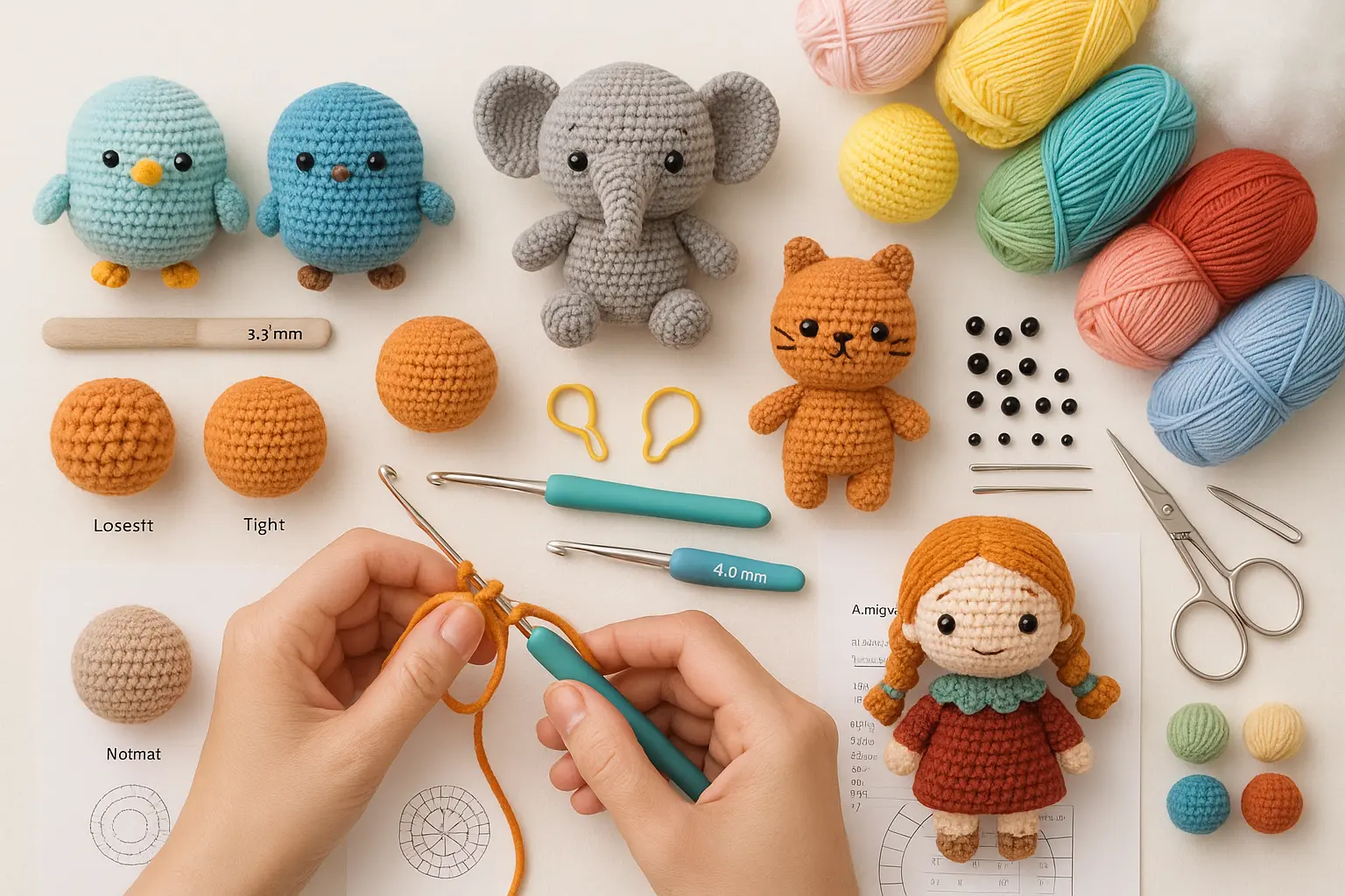Amigurumi Tutorials: Complete 3D Crochet Guide with 30+ Patterns and Techniques
