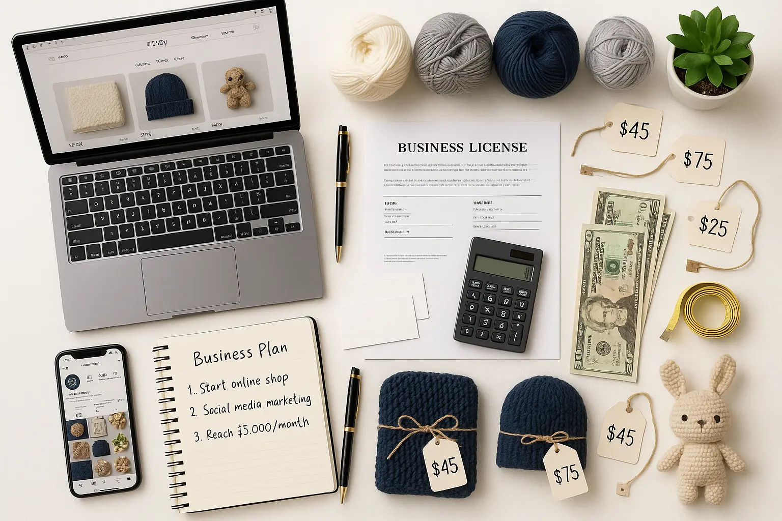 How to Start a Crochet Business in 2025: $50K+ Success Blueprint